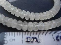 108 carats 6x3mm beads Libyan Desert Glass Necklace from Meteorite Impact + COA