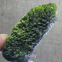 119.7Ct MOLDAVITE From Czech Republic From Meteorite Impact With Chips