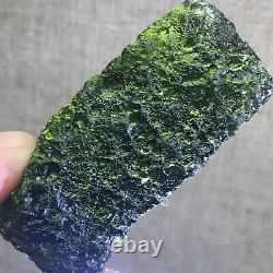 119.7Ct MOLDAVITE From Czech Republic From Meteorite Impact With Chips