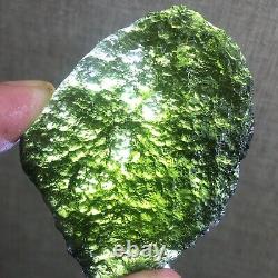 131Ct MOLDAVITE From Czech Republic From Meteorite Impact With Chips