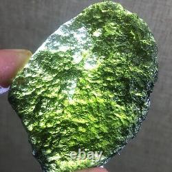 131Ct MOLDAVITE From Czech Republic From Meteorite Impact With Chips