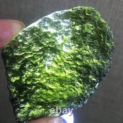 131Ct MOLDAVITE From Czech Republic From Meteorite Impact With Chips