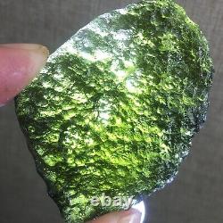 131Ct MOLDAVITE From Czech Republic From Meteorite Impact With Chips