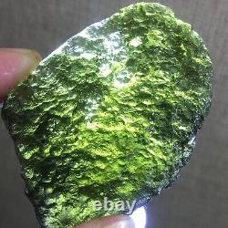 131Ct MOLDAVITE From Czech Republic From Meteorite Impact With Chips