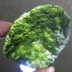 131Ct MOLDAVITE From Czech Republic From Meteorite Impact With Chips