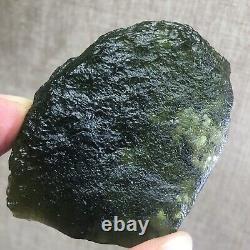 131Ct MOLDAVITE From Czech Republic From Meteorite Impact With Chips