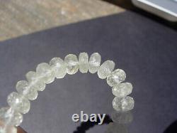 142 carats 8x4 down to 7x4mm beads Libyan Desert Glass Necklace Meteorite Impact