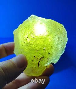 158.9g Libyan Desert Glass Meteorite Tektite impact specimen Dimples GEM