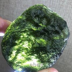 177.3Ct MOLDAVITE From Czech Republic From Meteorite Impact With Chips