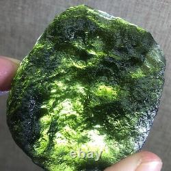 177.3Ct MOLDAVITE From Czech Republic From Meteorite Impact With Chips