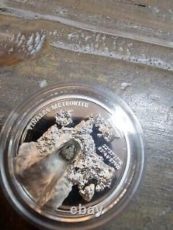 2020 Cook Islands, Viñales Meteorite Impact, 1 oz silver $5 with box and COA