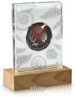 2021 2 Oz Silver $2 Niue Impact Moments METEORITE MUONIONALUSTA Antiqued Coin