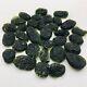 20pc Moldavite Meteorite Impact Glass Czech With Certificate Of Authenticity