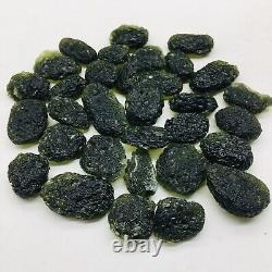 20pc Moldavite Meteorite Impact Glass Czech With Certificate Of Authenticity