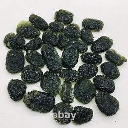 20pc Moldavite Meteorite Impact Glass Czech With Certificate Of Authenticity