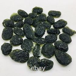 20pc Moldavite Meteorite Impact Glass Czech With Certificate Of Authenticity