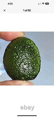 30.4g Green GEM MOLDAVITE Meteorite Impact Glass Czech