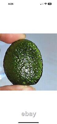 30.4g Green GEM MOLDAVITE Meteorite Impact Glass Czech