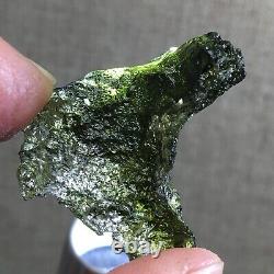 30.8Ct MOLDAVITE From Czech Republic From Meteorite Impact With Chips