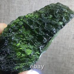 333.3Ct MOLDAVITE From Czech Republic From Meteorite Impact With Chips