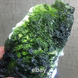 333.3Ct MOLDAVITE From Czech Republic From Meteorite Impact With Chips