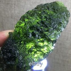 333.3Ct MOLDAVITE From Czech Republic From Meteorite Impact With Chips