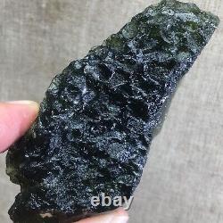 333.3Ct MOLDAVITE From Czech Republic From Meteorite Impact With Chips