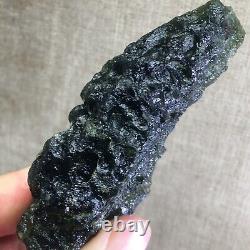 333.3Ct MOLDAVITE From Czech Republic From Meteorite Impact With Chips