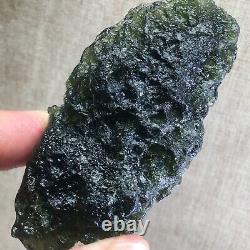 333.3Ct MOLDAVITE From Czech Republic From Meteorite Impact With Chips