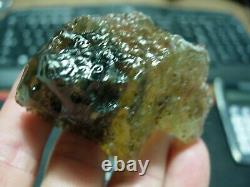 353.5 carats = 70.7 grams GREEN Libyan Desert Glass from Meteorite Impact withCOA