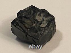 38gr. Black hexagonal meteorite impact diamond