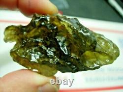 459.5 carats = 91.9 grams GREEN Libyan Desert Glass from Meteorite Impact withCOA