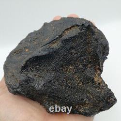 547 g. Australasian Muong Nong Black Tektite Meteorite Impact Layered Glass Rock