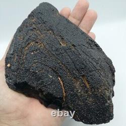 661 g. Rare Australasian Muong Nong Tektite Meteorite Impact Layered Glass Rock