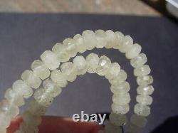 86 carats 6x3 down to 5x2mm beads Libyan Desert Glass Necklace Meteorite Impact