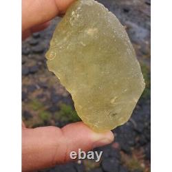 AAAA Libyan Desert Glass Meteorite Tektite impact specimen(700 crt)Dimples Gem