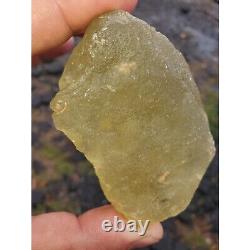 AAAA Libyan Desert Glass Meteorite Tektite impact specimen(700 crt)Dimples Gem