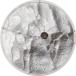 ABA PANU Meteorite Impacts 1 Oz Silver Coin 5$ Cook Islands 2022