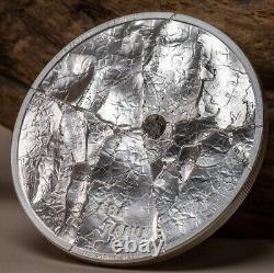 ABA PANU Meteorite Impacts 1 Oz Silver Coin 5$ Cook Islands 2022