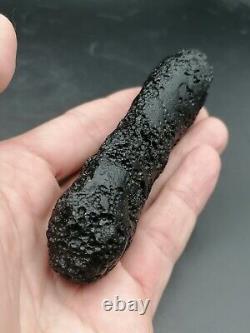 Angel Chime XXL Tektite Indochinite Rod 108,97g / 11,2cm Meteorite Impact Glass