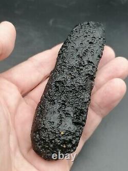 Angel Chime XXL Tektite Indochinite Rod 108,97g / 11,2cm Meteorite Impact Glass