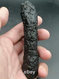 Angel Chime XXL Tektite Indochinite Rod 108,97g / 11,2cm Meteorite Impact Glass