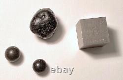 Deluxe Wabar Specimen Pack Meteorite, Impact Melt, Impactite, Pearls, GlassRain