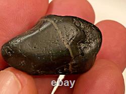 (Flight oriented) 13gr. Black hexagonal meteorite impact diamond