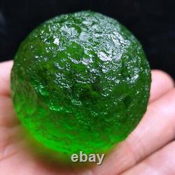 Green GEM MOLDAVITE Meteorite Impact Glass Czech 119.82g