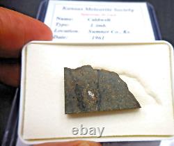 Impact Melt Breccia 5.0 gram CALDWELL METEORITE Found in 1961 in Kansas