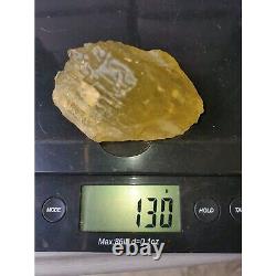 Libyan Desert Glass Meteorite Tektite Impact Specimen 650crt Natural Holes