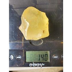 Libyan Desert Glass Meteorite Tektite Impact Specimen 700 crt Dimples Gem AAAAA