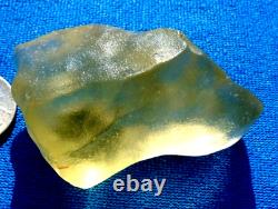 Libyan Desert Glass Meteorite Tektite impact Cintamani(300 ct)Dimple yellow Gem