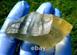 Libyan Desert Glass Meteorite Tektite impact Cintamani(300 ct)Dimple yellow Gem